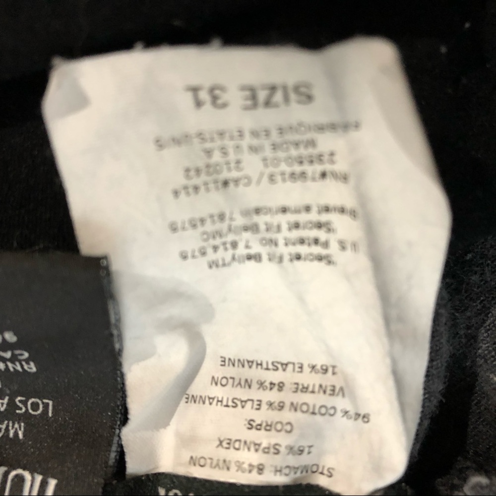 Hudson maternity faded jeans